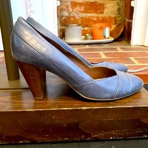 Hoegl Blue Genuine Leather Pumps